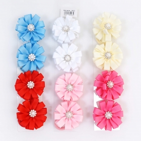 Резинка Бант Цветок с Жемчужиной