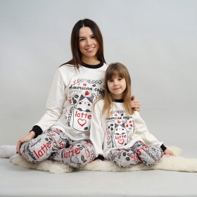Пижама Family Look Для Девочки Кофе