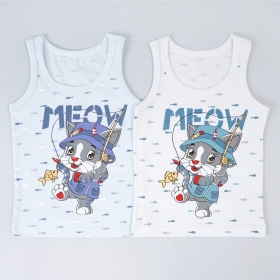 Майка для Мальчика Кот Meow Donella